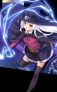 Preview wallpaper witch, hat, magic, anime
