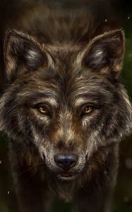 Preview wallpaper wolf, animal, predator, art
