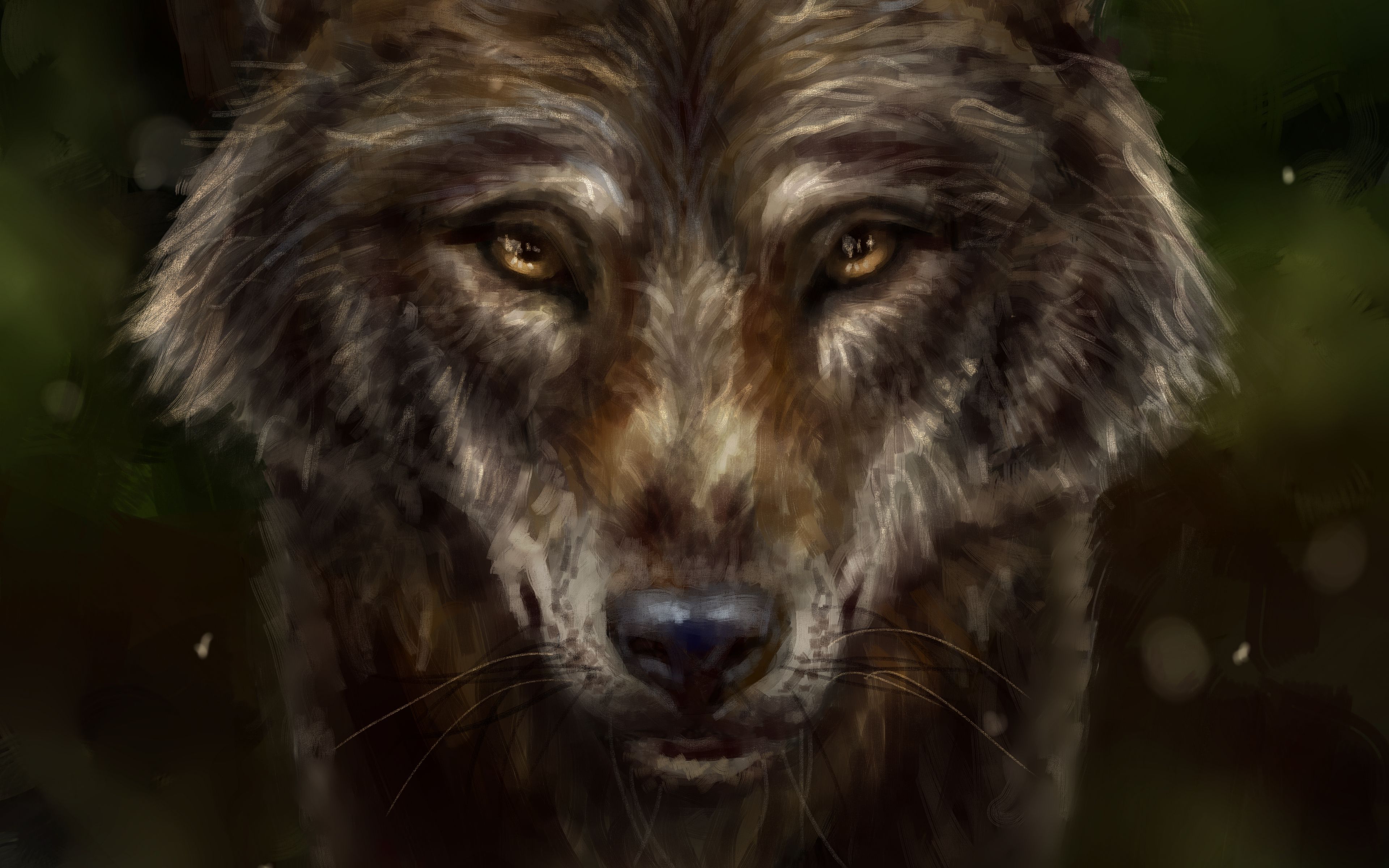 Download wallpaper 3840x2400 wolf, animal, predator, art 4k ultra hd 16 ...