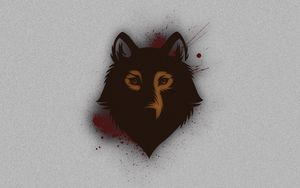 Preview wallpaper wolf, muzzle, spots, background