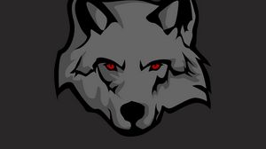 Preview wallpaper wolf, sticker, art, predator