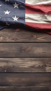 Preview wallpaper wood, flag, america, usa