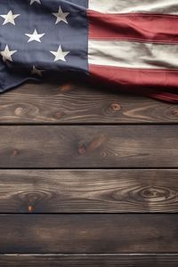 Preview wallpaper wood, flag, america, usa