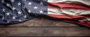 Preview wallpaper wood, flag, america, usa