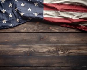 Preview wallpaper wood, flag, america, usa