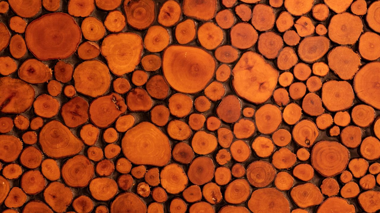 Wallpaper wood, texture, logs, brown
