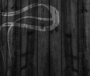 Preview wallpaper wooden, black white, boards, vertical