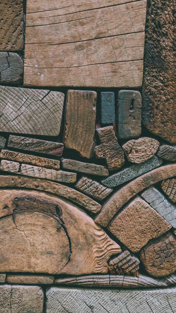 720x1280 Wallpaper wooden, texture, beam
