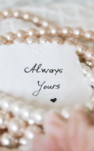 Preview wallpaper words, always you, beads