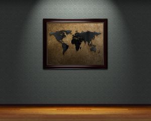 Preview wallpaper world, wallpaper, wall, painting, brown, dark