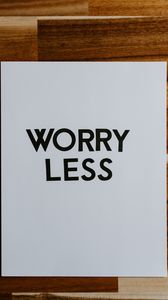 Preview wallpaper worry, motivation, phrase, words, text