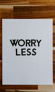 Preview wallpaper worry, motivation, phrase, words, text