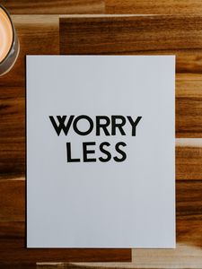 Preview wallpaper worry, motivation, phrase, words, text