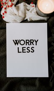 Preview wallpaper worry, motivation, words, inscription, text