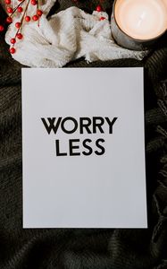 Preview wallpaper worry, motivation, words, inscription, text