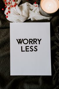 Preview wallpaper worry, motivation, words, inscription, text