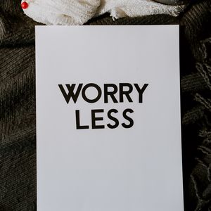 Preview wallpaper worry, motivation, words, inscription, text