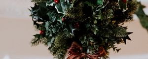 Preview wallpaper wreath, bouquet, decoration, christmas, new year