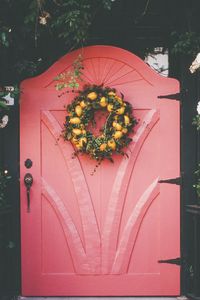 Preview wallpaper wreath, door, decoration