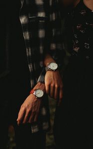 Preview wallpaper wrist watch, pair, hands
