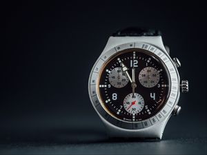 Preview wallpaper wrist watch, watch, dial, metal
