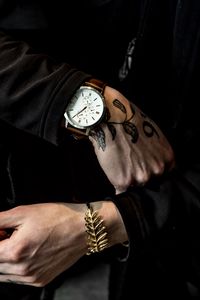 Preview wallpaper wristwatch, hand, tattoo, bracelet, accessory
