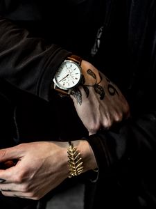 Preview wallpaper wristwatch, hand, tattoo, bracelet, accessory