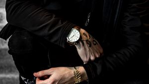 Preview wallpaper wristwatch, hand, tattoo, bracelet, accessory