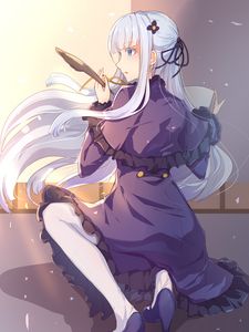 Preview wallpaper writer, girl, dress, anime, art