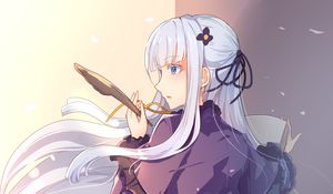 Preview wallpaper writer, girl, dress, anime, art