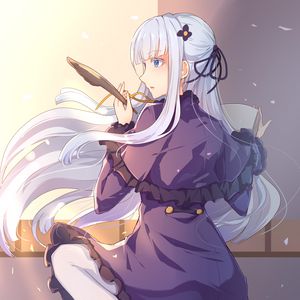 Preview wallpaper writer, girl, dress, anime, art