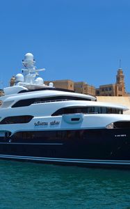 Preview wallpaper yacht, ship, boat, sea, beautiful, luxury