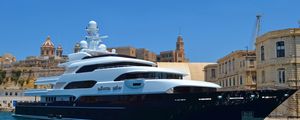 Preview wallpaper yacht, ship, boat, sea, beautiful, luxury