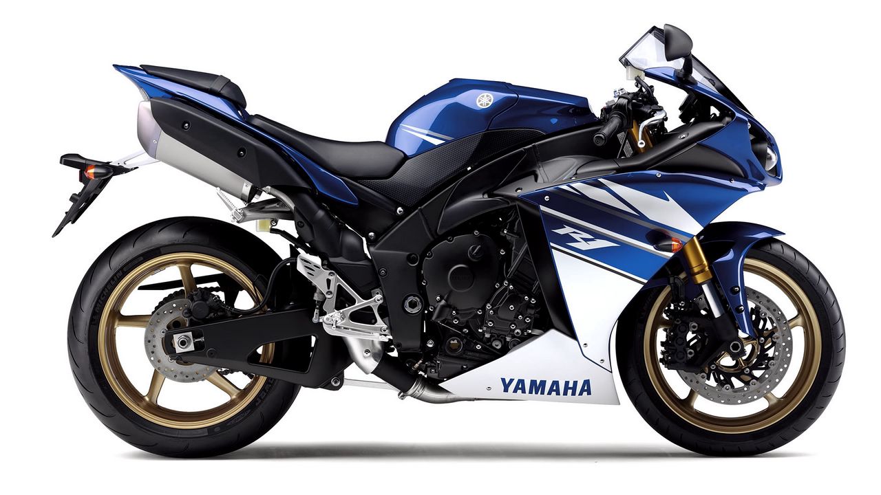 Wallpaper yamaha, motorbike, blue, yamaha r1