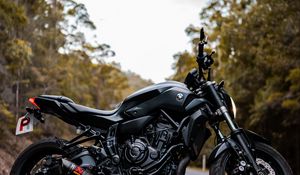 Preview wallpaper yamaha, motorcycle, bike, black