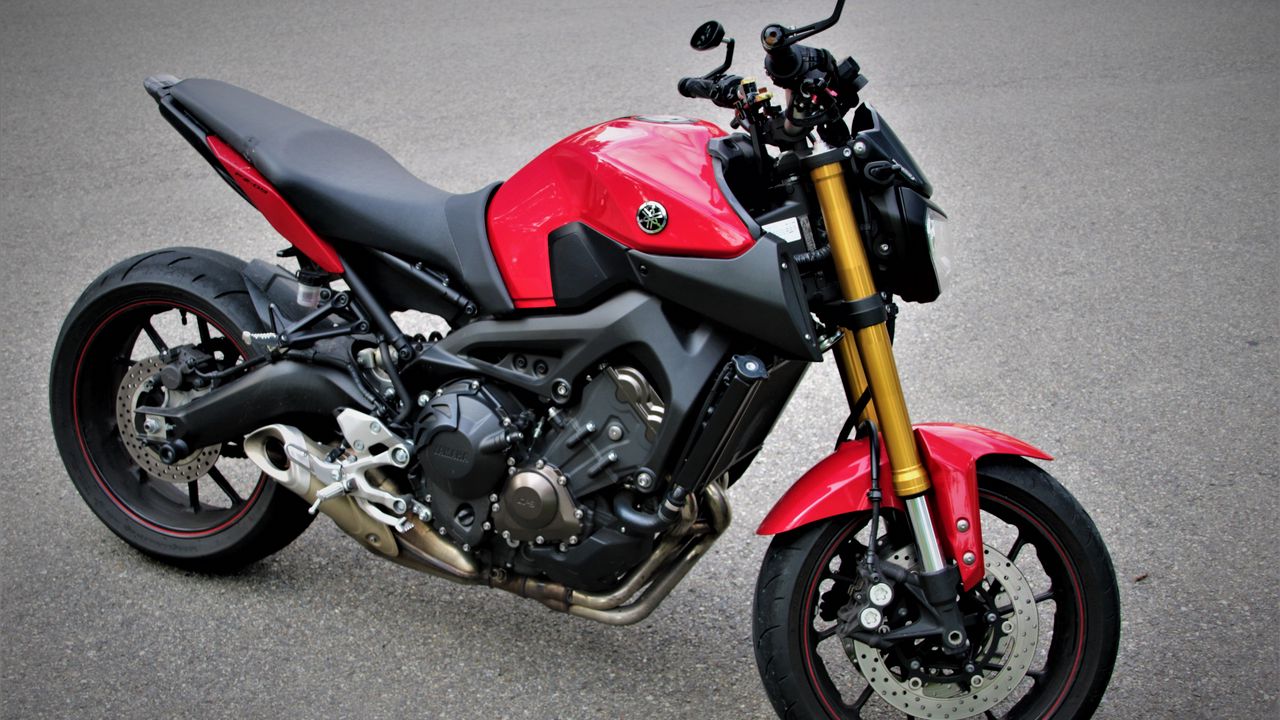 Wallpaper yamaha, motorcycle, bike, red
