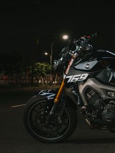 Preview wallpaper yamaha, motorcycle, bike, gray