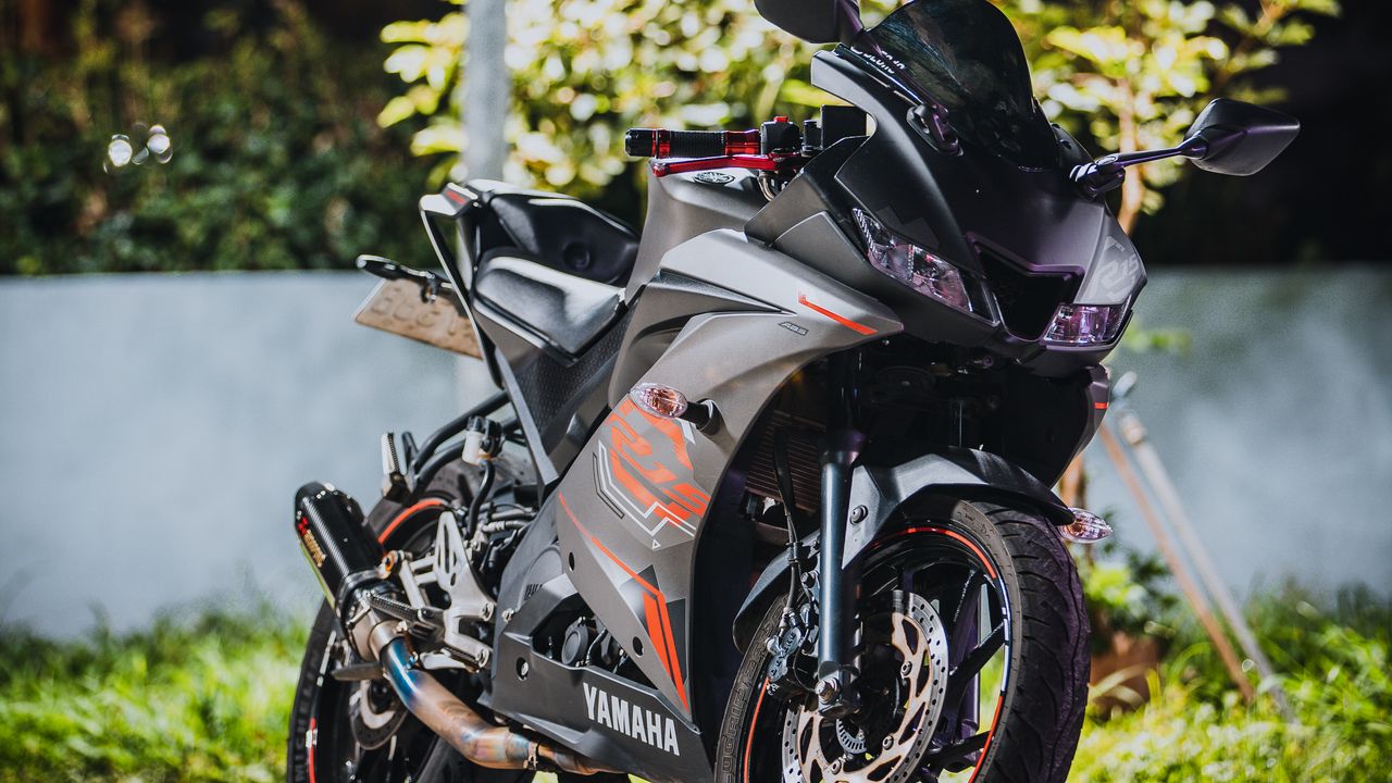Wallpaper yamaha, motorcycle, bike, blur