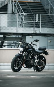 Preview wallpaper yamaha, motorcycle, black