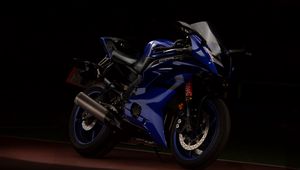 Preview wallpaper yamaha, motorcycle, blue