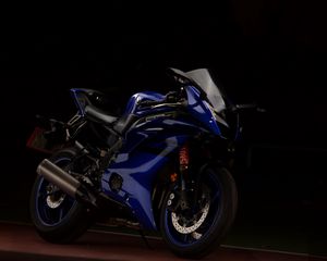 Preview wallpaper yamaha, motorcycle, blue