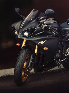 Download wallpaper 240x320 yamaha, yzf-r1, sport bike old mobile, cell phone,  smartphone hd background