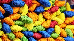 Preview wallpaper yarn, thread, colorful