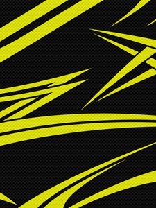 Preview wallpaper yellow, black, lines, sharp