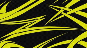 Preview wallpaper yellow, black, lines, sharp