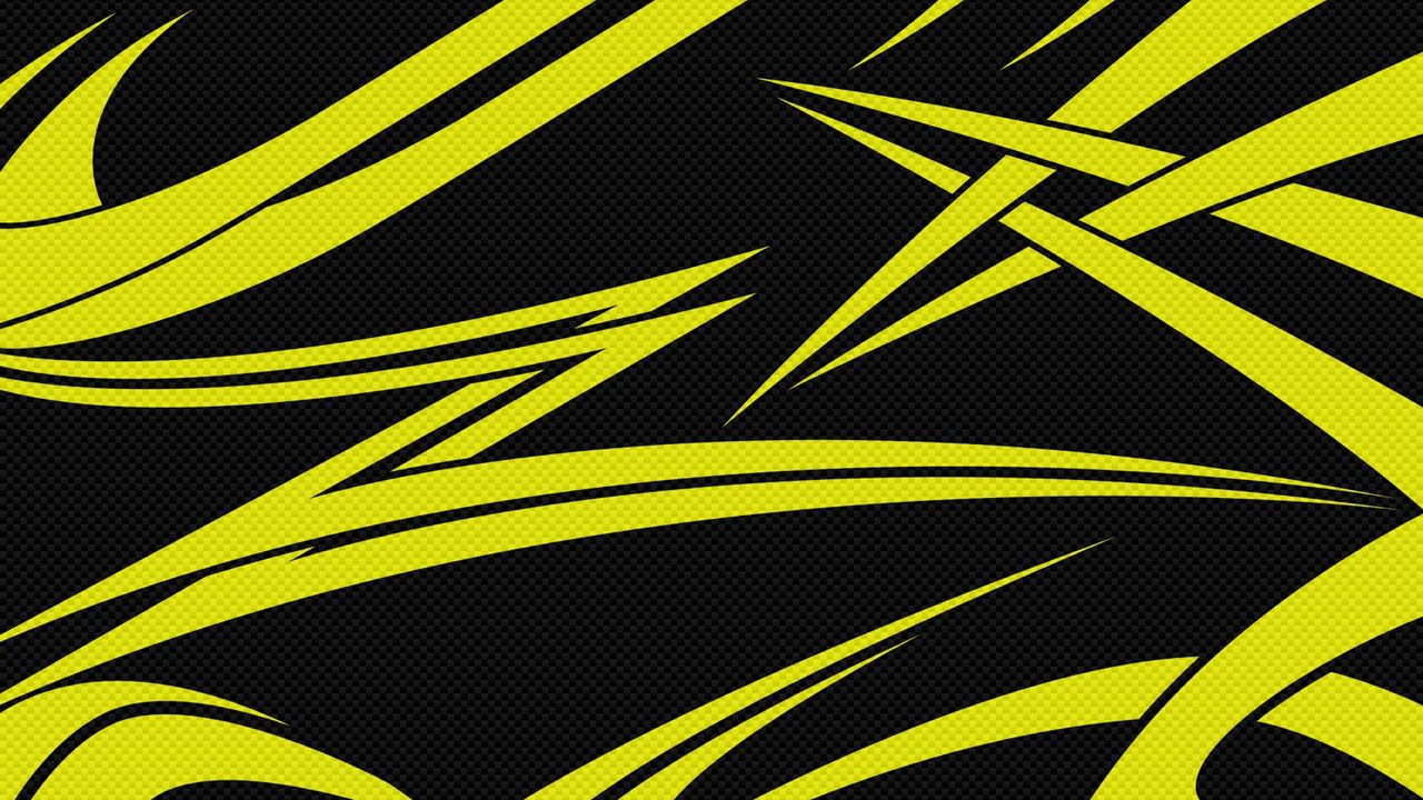 Wallpaper yellow, black, lines, sharp hd, picture, image