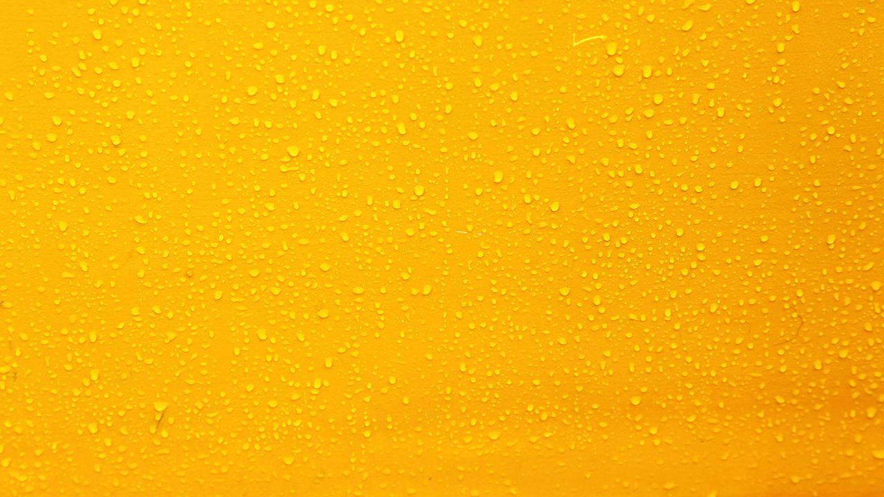 Wallpaper yellow, drops, background