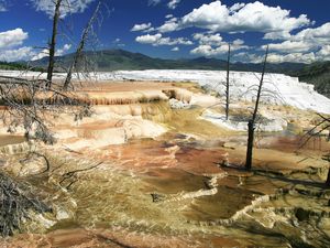 Preview wallpaper yellowstone, reserve, river, source, thermal