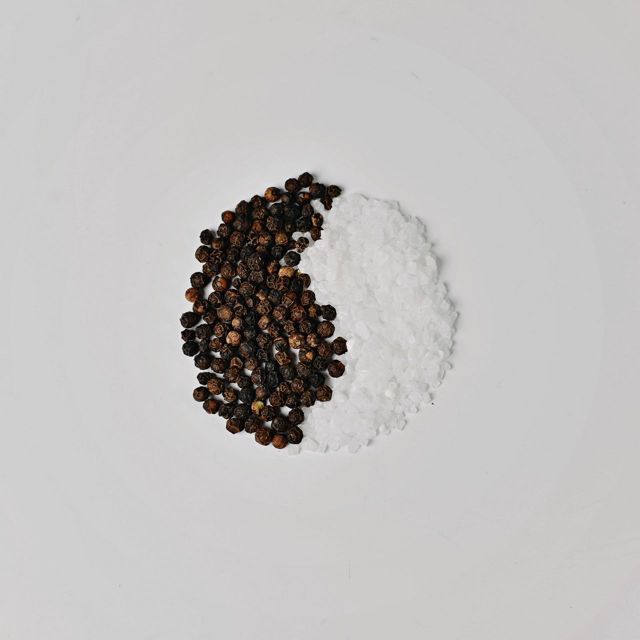 1280x1280 Wallpaper yin and yang, salt, pepper, minimalism