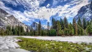 Preview wallpaper yosemite national park, california, sierra nevada, hdr